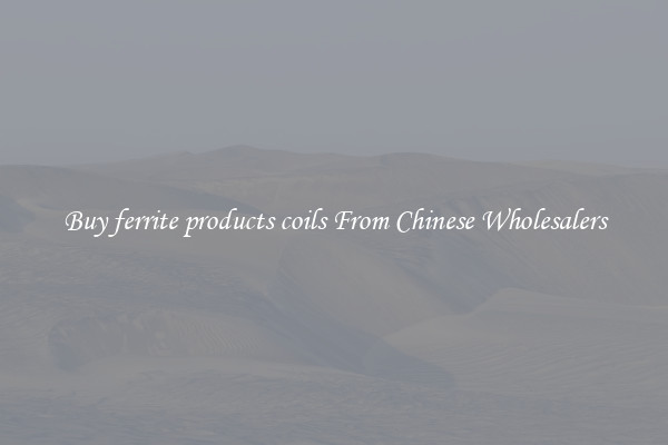 Buy ferrite products coils From Chinese Wholesalers