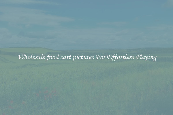 Wholesale food cart pictures For Effortless Playing