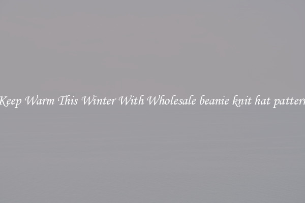 Keep Warm This Winter With Wholesale beanie knit hat pattern