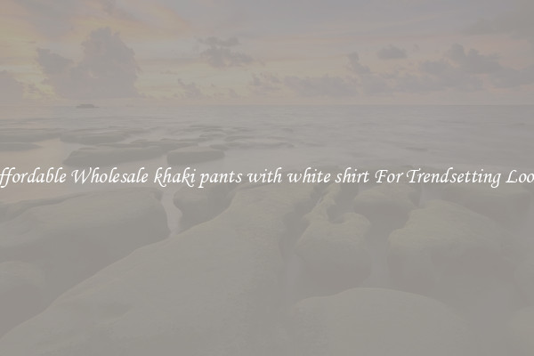 Affordable Wholesale khaki pants with white shirt For Trendsetting Looks