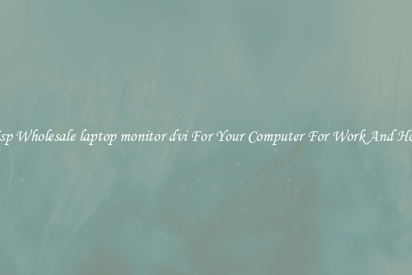Crisp Wholesale laptop monitor dvi For Your Computer For Work And Home