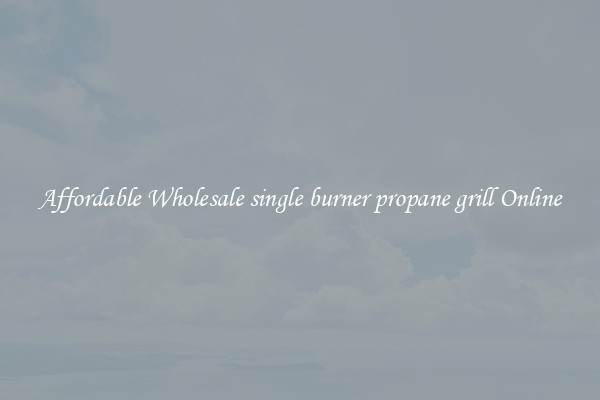 Affordable Wholesale single burner propane grill Online