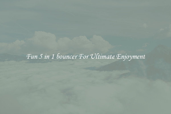 Fun 5 in 1 bouncer For Ultimate Enjoyment